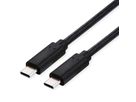 ROLINE Cable USB4 Gen3x2, with Emark, C–C, M/M, 240W, black, 0.8 m