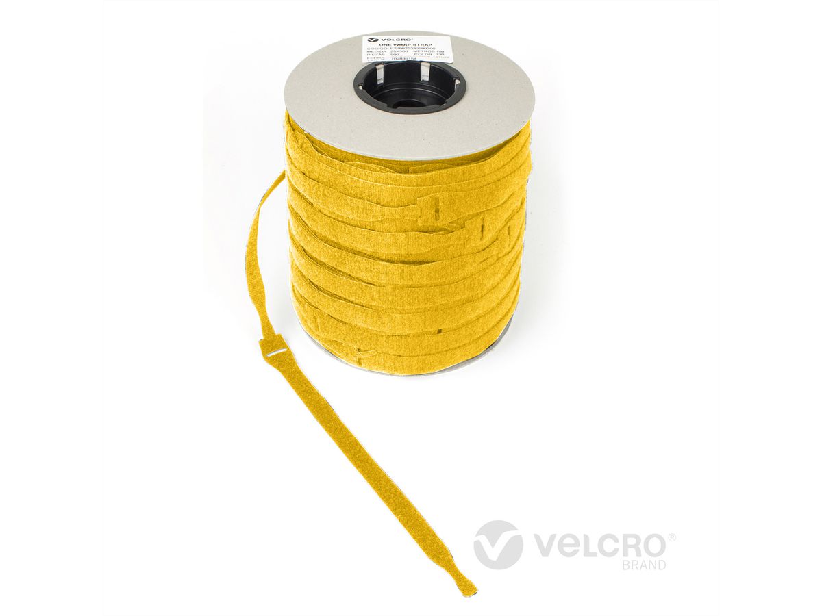 VELCRO® One Wrap® Bindband 20 mm x 230 mm, 750 stuks, geel
