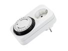 BACHMANN mechanische timer 24 uur, Mechanische timer 24u 1GD/1A-1 wit