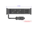 BACHMANN CONI 2x earthing contact 3x ABD, black