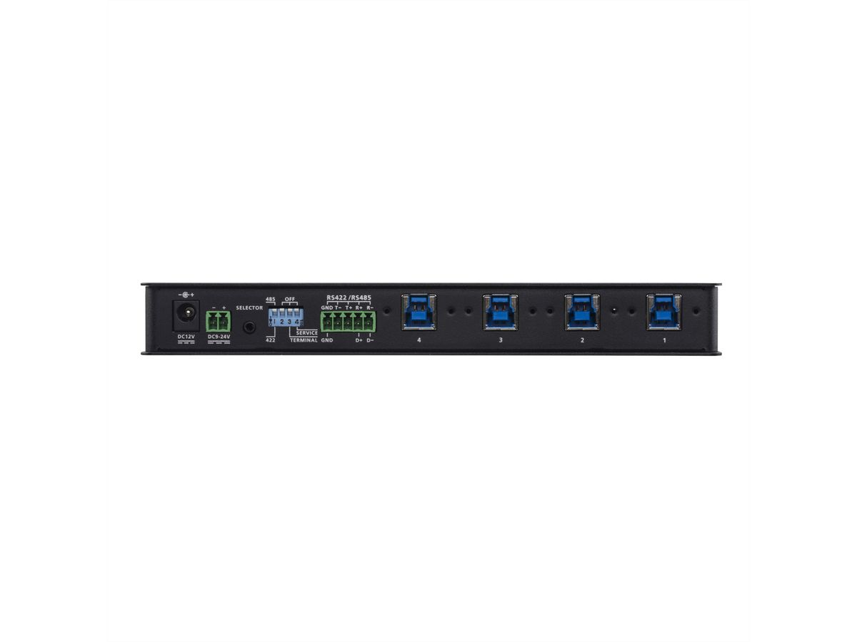 ATEN US3344i industriële hub switch 4x4 USB 3.1 Gen 1