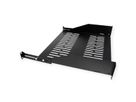 VALUE 19"-Fixed Shelf, 485 x 400mm, 2U, max. 25kg, black