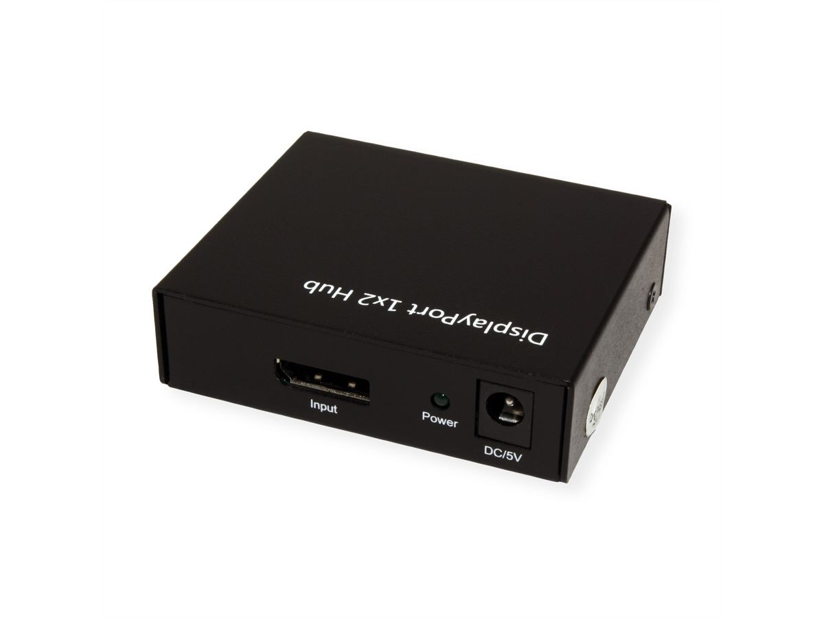 VALUE DisplayPort Video-Splitter, met hub funktie, 2voudig