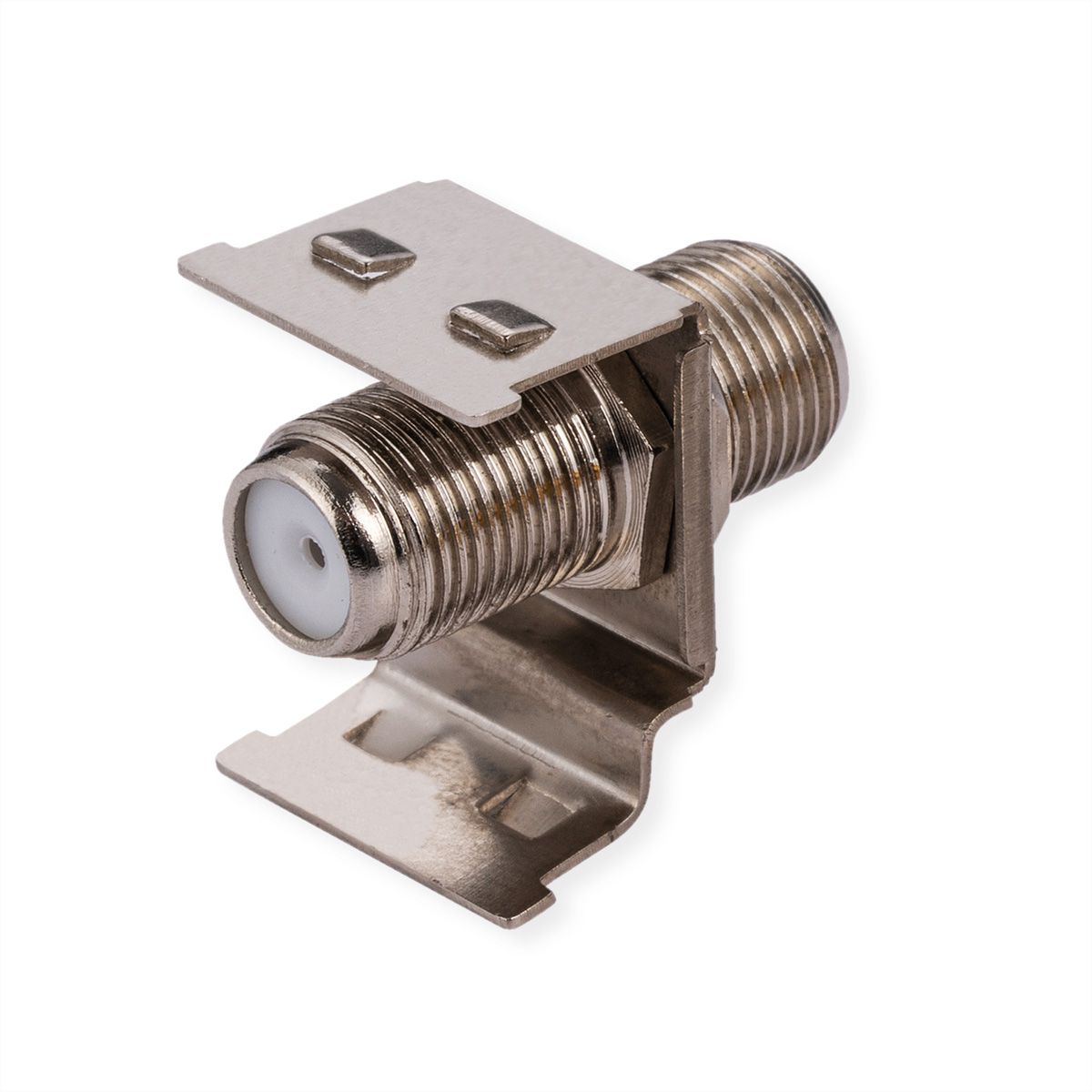 ROLINE F-Type Keystone Coupler, Metal, Shielded