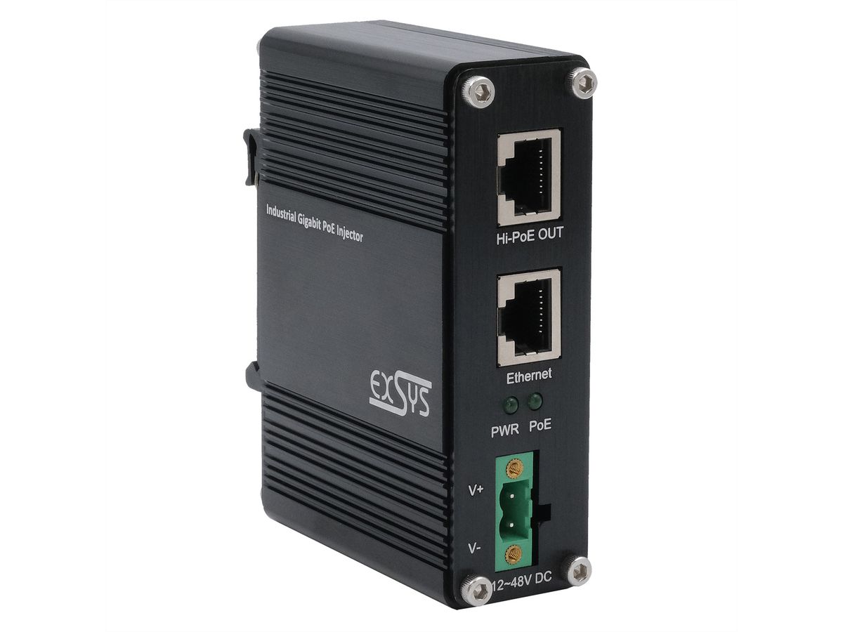 EXSYS EX-60310 PoE+ Gigabit-injector 60W