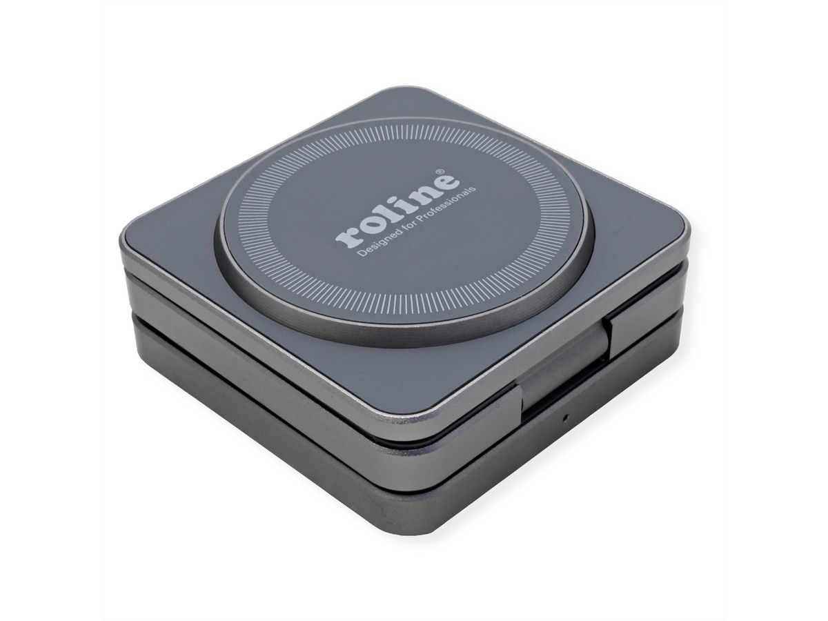 ROLINE 3-in-1 Wireless Foldable Charging Stand, for Samsung Devices