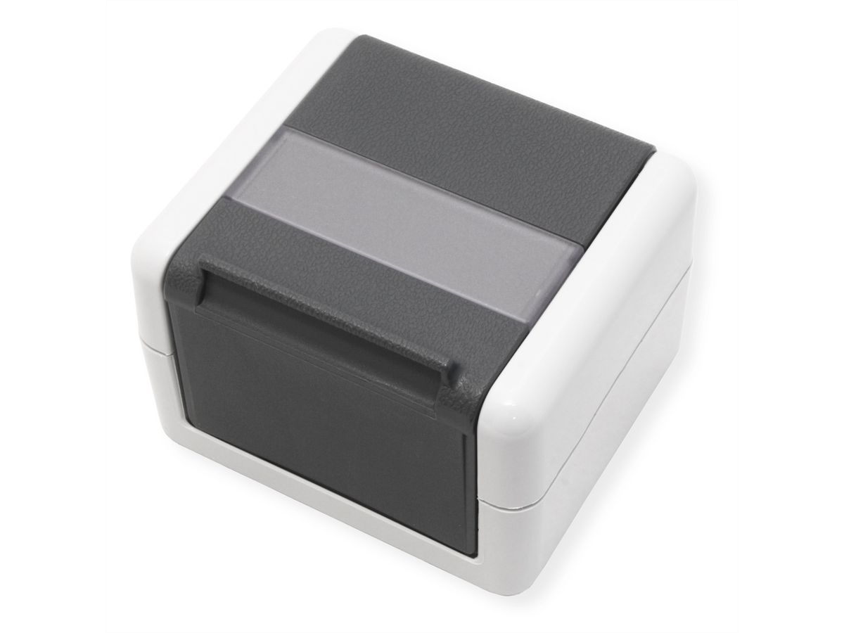 TELEGÄRTNER, data outlet IP44, 75x86x58, grey, incl. mounting plate for 2x AMJ resp. UMJ Module/Adaptor