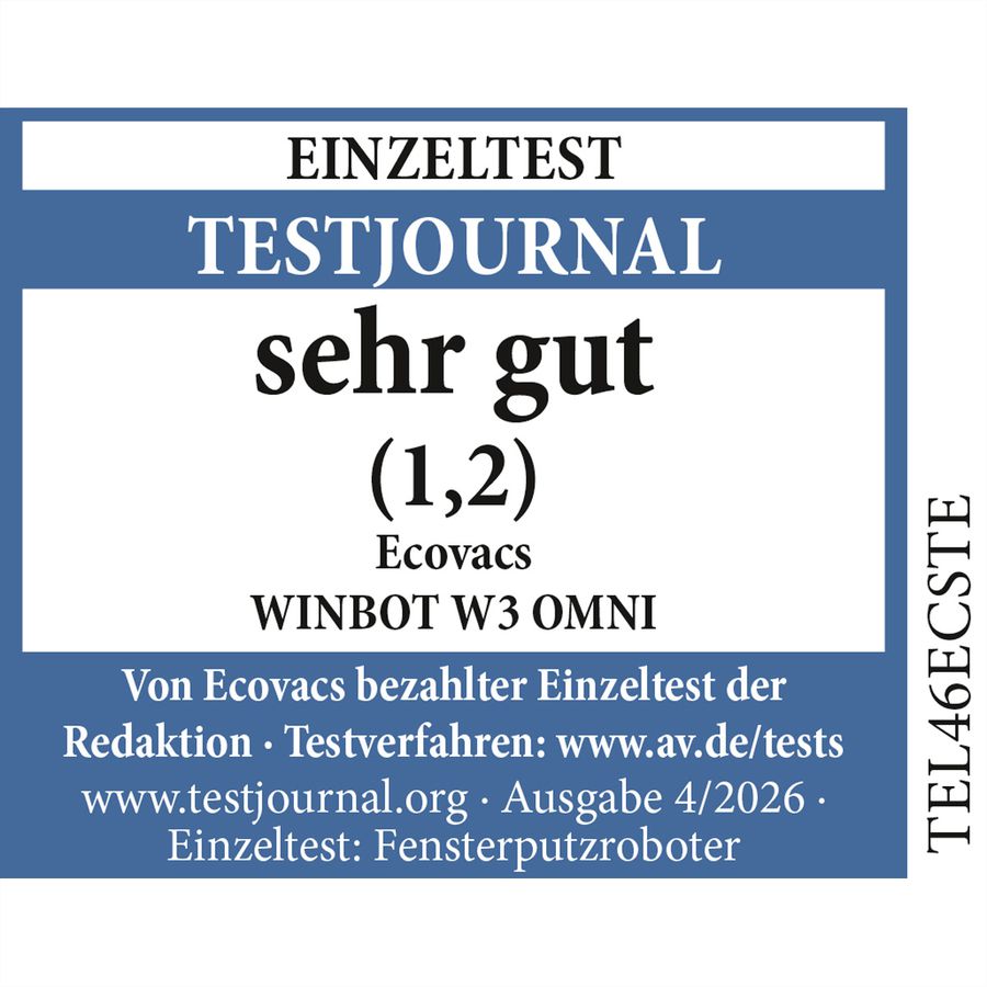 Ecovacs-raamreiniger W3 OMNI Winbot, wit