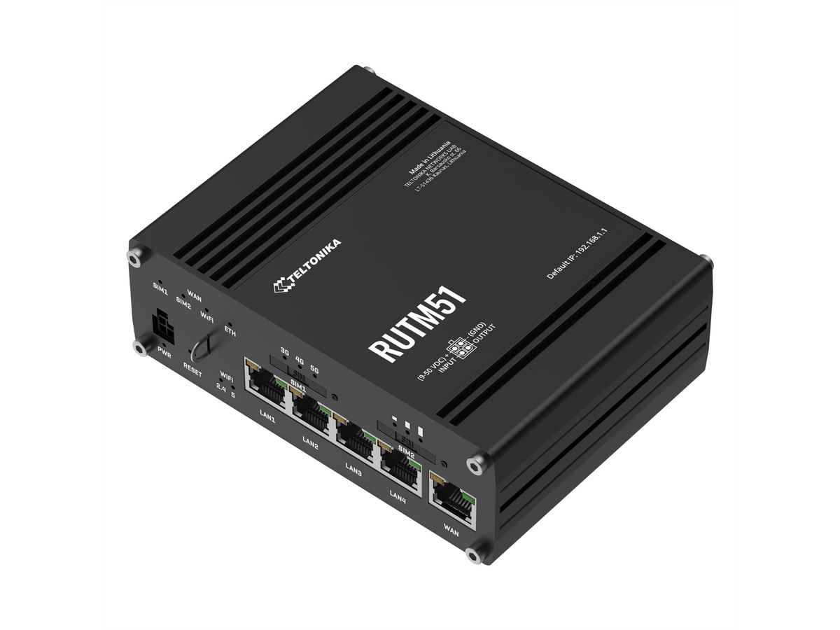 TELTONIKA RUTM51 Industriële 5G-router
