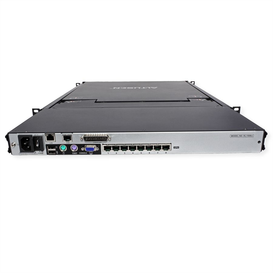 ATEN KL1508AiN KVM Over IP-switch, 8-poorts, 48 cm LCD, VGA, PS/2-USB, DE-Layout