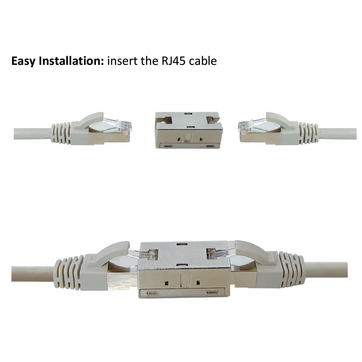 ROLINE RJ45 koppelstuk, afgeschermd, Cat.6A (Class EA), metalen behuizing
