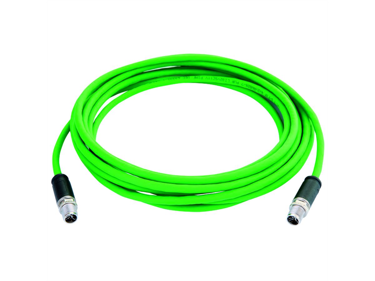 TELEGÄRTNER STX M12x1-M12x1 VL codé X Cat.6A, CP01CP01B-SFTP2607C7-1PUR-A0100, 1 m