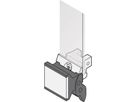 SCHROFF Extractor Handle Trapezoid Form, Type 2, RAL 9005, With Alignment Pin