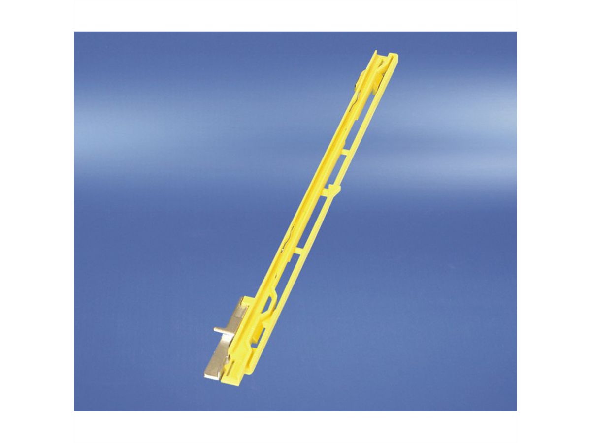 SCHROFF MTCA Guide Rail, Yellow, Bottom, for PM Modules, 10 pieces