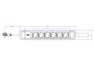 BACHMANN PRIMO 2 6xCEE7/3 with loop 2.0m CEE7/7 RAL5010