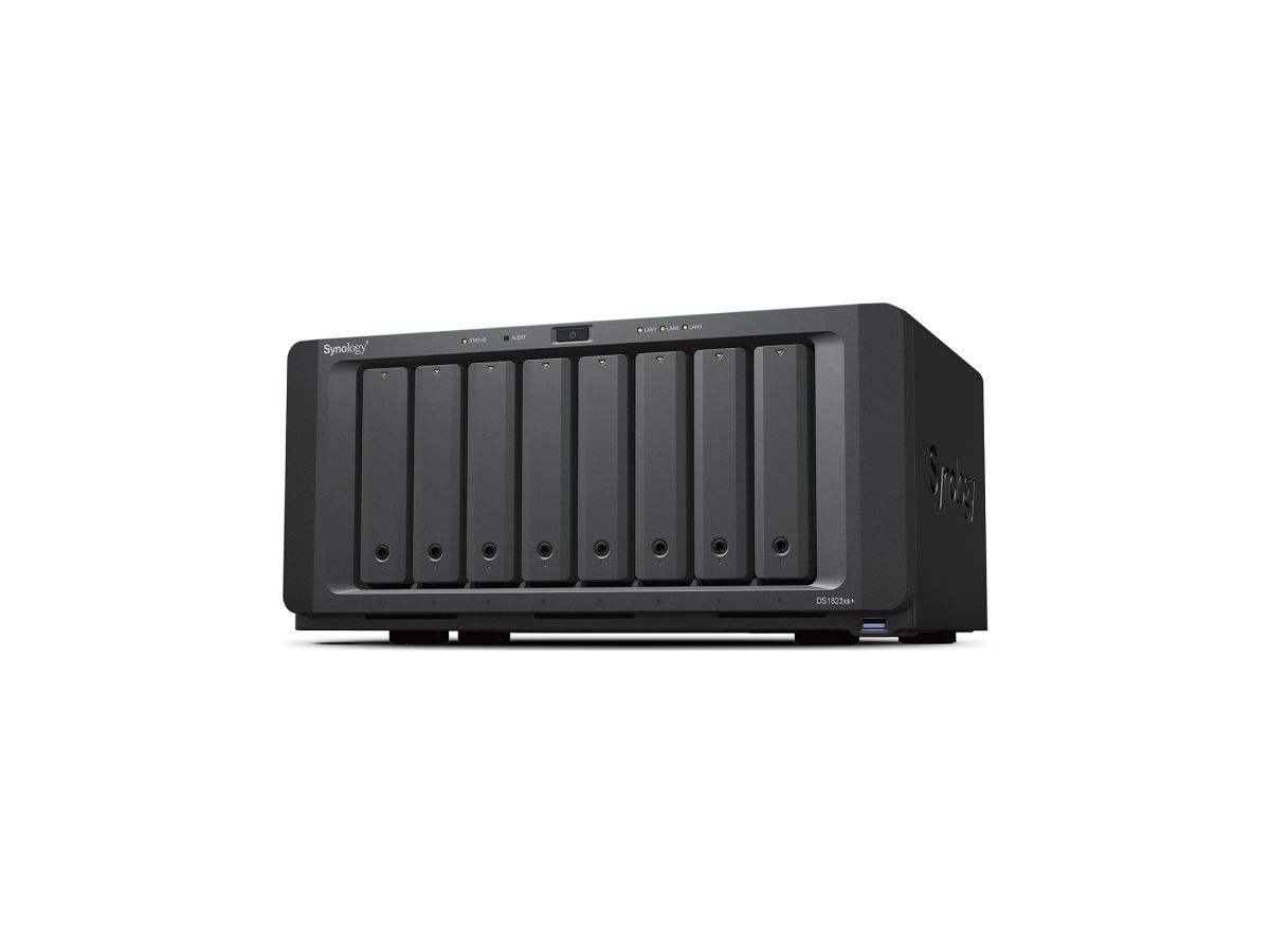 Synology DiskStation DS1823XS+ data-opslag-server NAS Tower AMD Ryzen V1780B 8 GB DDR4 DiskStation Manager Zwart