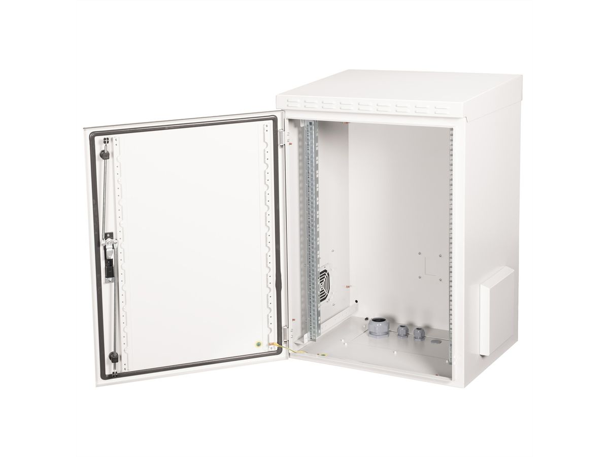 ROLINE 19-inch wandbehuizing Pro 16 U, 600x450 BxT IP55 buiten grijs