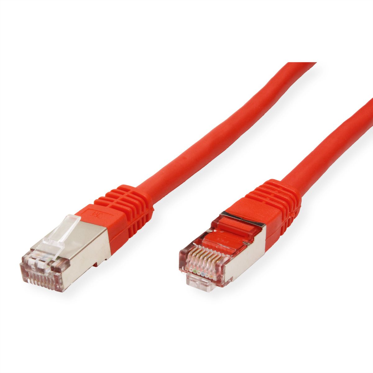 VALUE S/FTP (PiMF) Patch Cord, Cat.6 (Class E), red, 0.5 m
