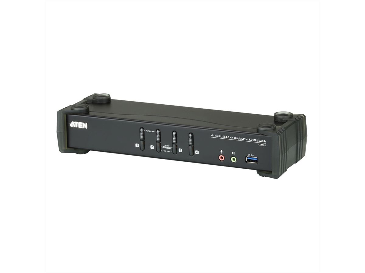 ATEN CS1924 4-Port USB 3.0 4K DisplayPort KVM Switch