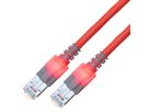 EasyLan S/FTP DualBoot LED Kabel Cat.6 (Class E), LSOH, rood, 0,5 m