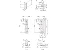 SCHROFF-insteekmodule U-profiel voor IEL, IET, type 2, 3 HE, 10 HE, 0,1" offset, 2,5 mm, Al, geanodiseerd vooraan, geleidend achteraan