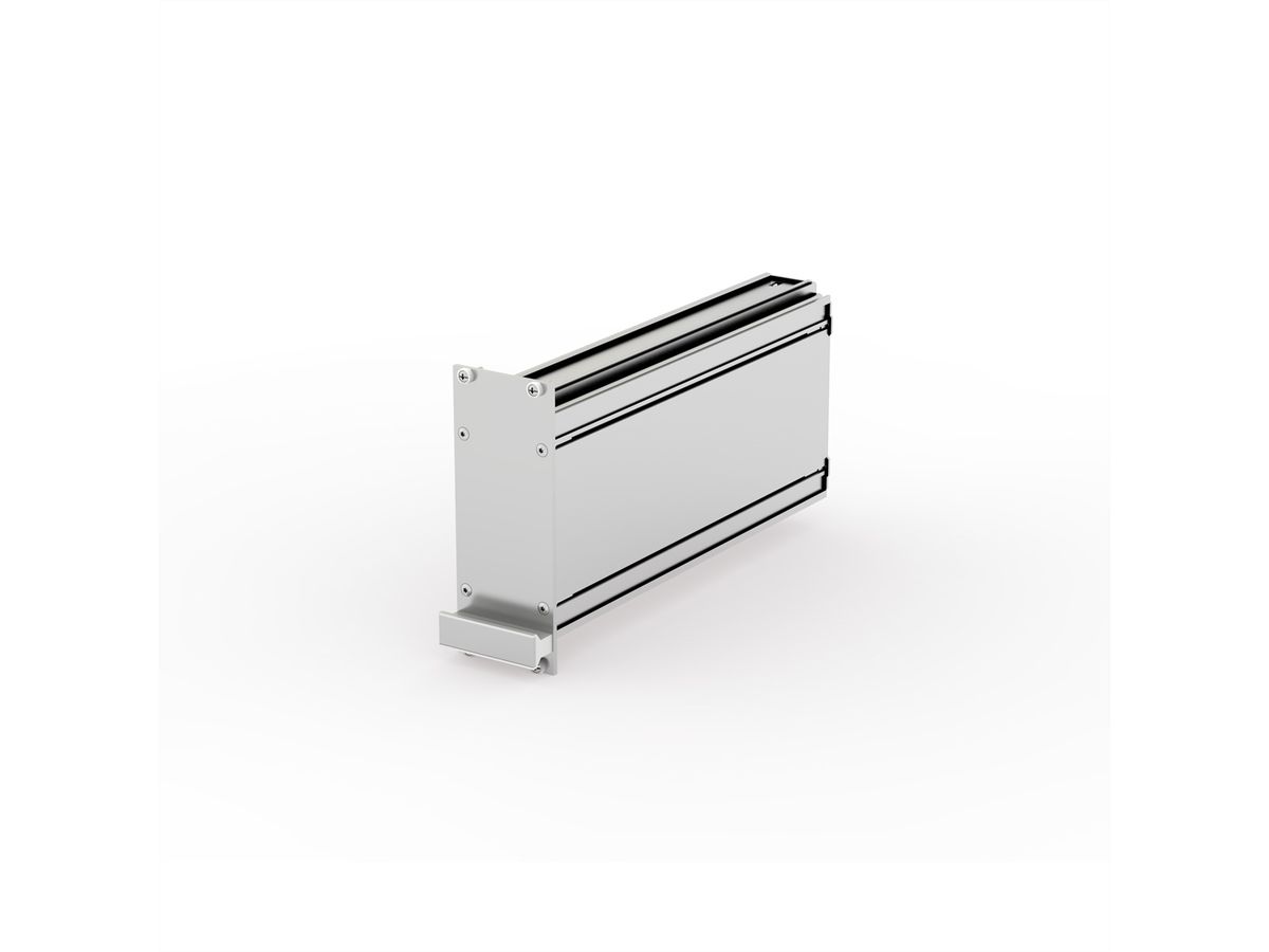 SCHROFF insteekmodule met frame PRO, gladde afdekking, 1 connector, 3 HE, 10 HE, 227 mm