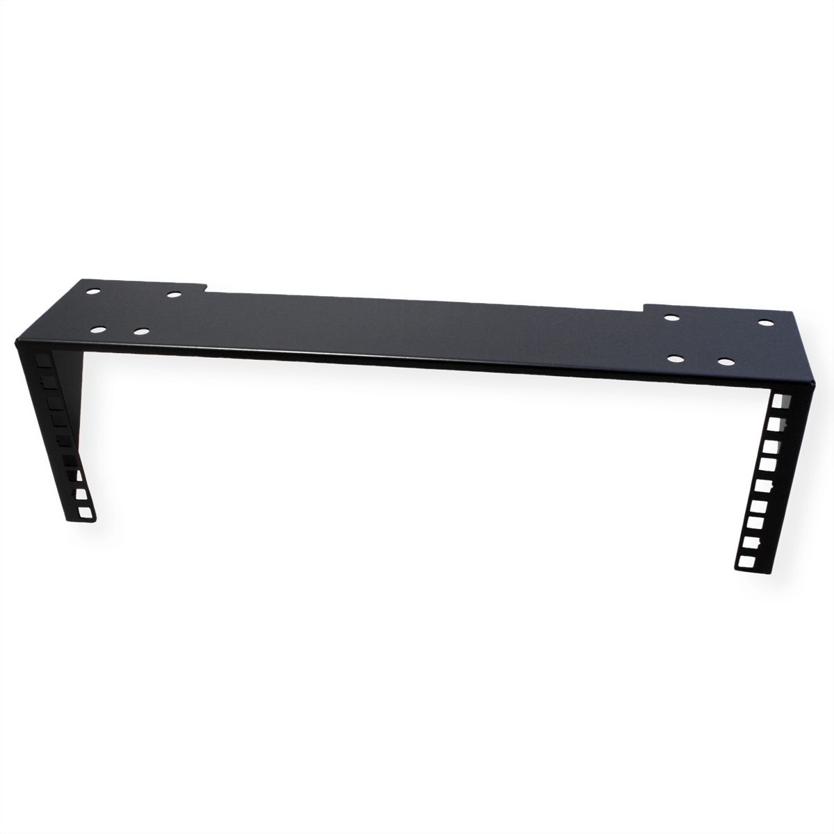 19" wand-/ondersteuningsbeugel, 3 HE, zwart