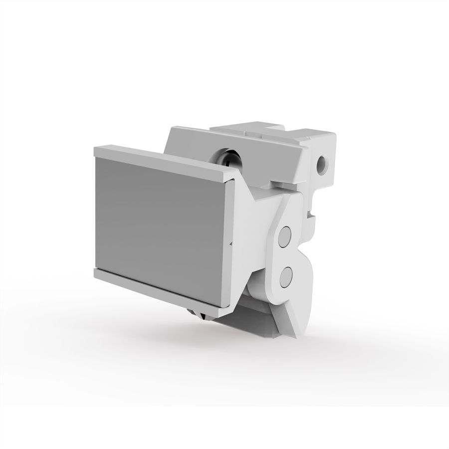 SCHROFF Extractor Handle Trapezoid Form, Type 2, RAL 7035, With Alignment Pin