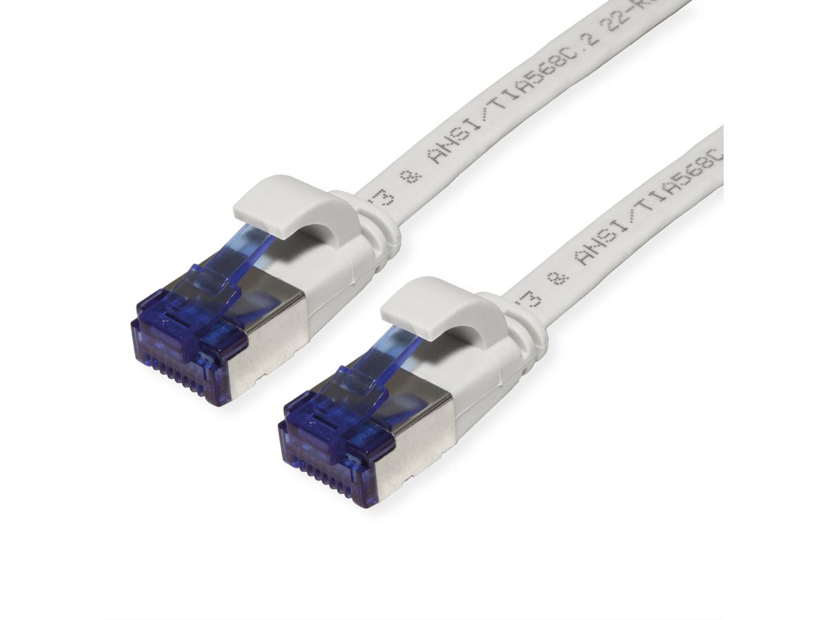 VALUE FTP patchkabel, Cat.6A (Class EA), extra plat, grijs, 1,5 m