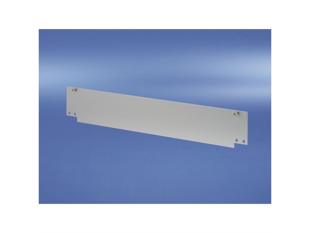 SCHROFF Inpac voorpaneel met bodemplaat, 2 HE, 2,5 mm, Al, geanodiseerd, onbehandelde randen
