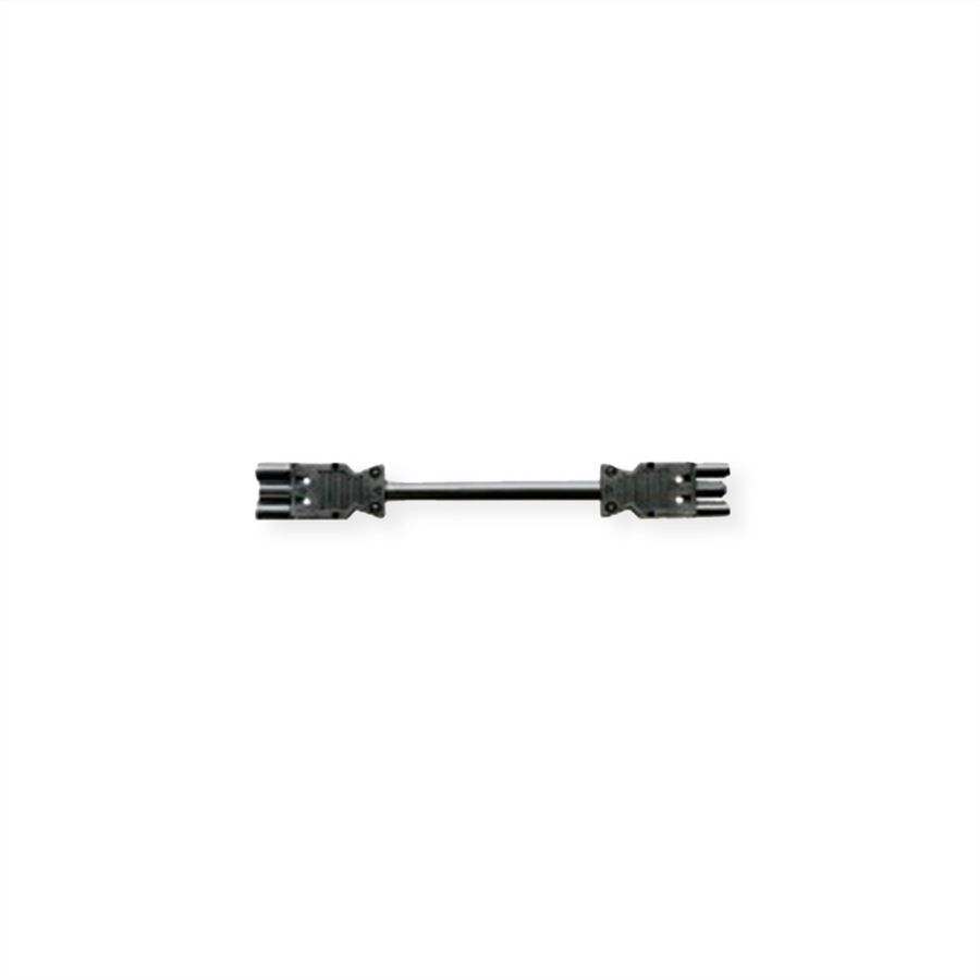 BACHMANN verlengkabel GST18-3 male/female, zwart, 2 m
