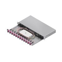 FO Splice Housing, Grade C 19" 1U, 12 Ports, 12x SC-Duplex, OM4