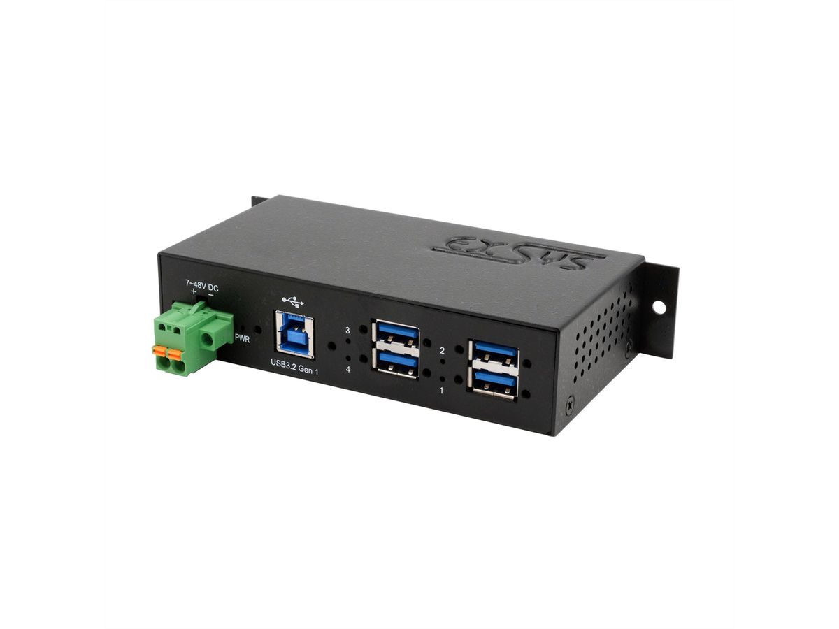 EXSYS EX-1185HMVS-2 4-poorts metalen USB 3.2 Gen1 met 15KV ESD-overspanningsbeveiliging