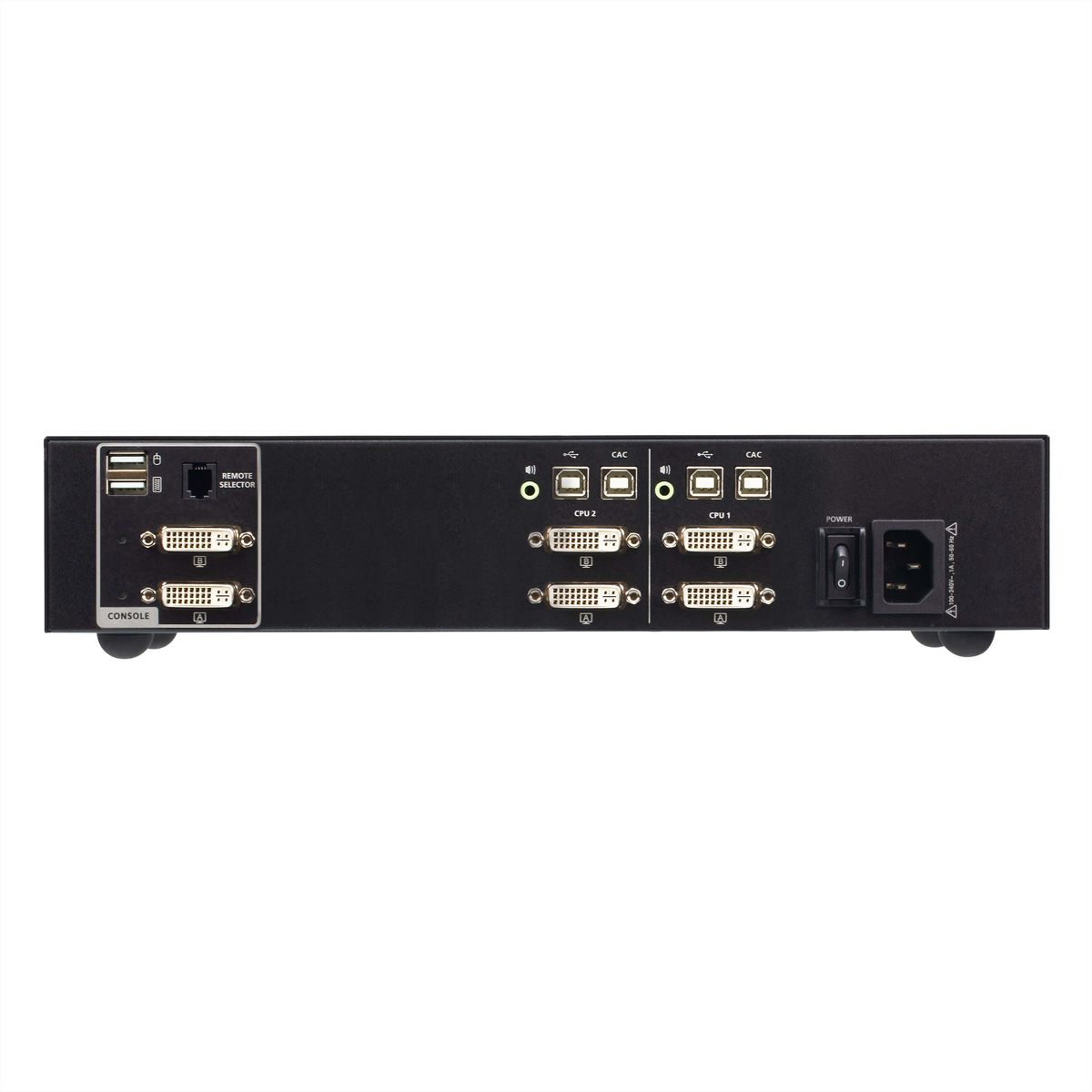 ATEN CS1142D4C 2-Poorts USB 4K DVI Secure KVM met Card Reader