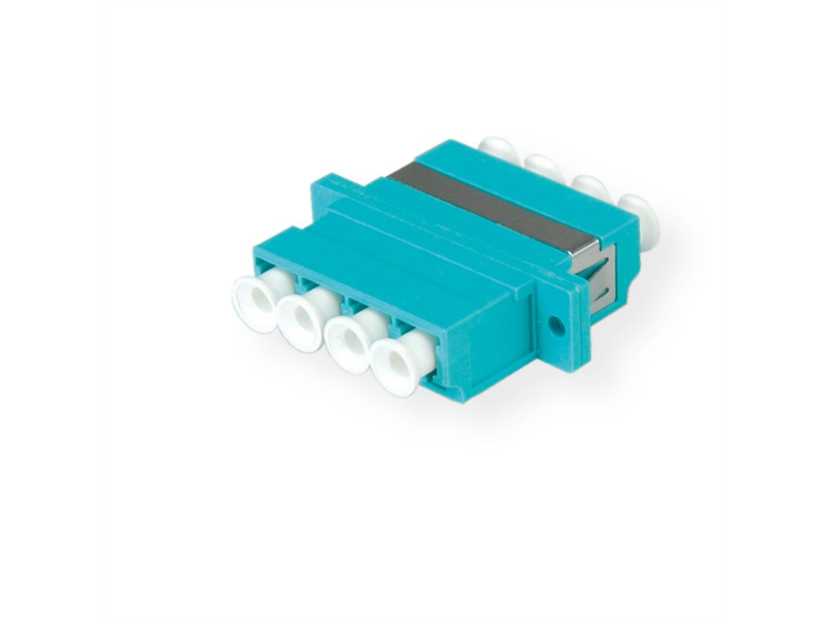 VALUE  Fibre Optic Adapter LC quadruple, OM3, PB