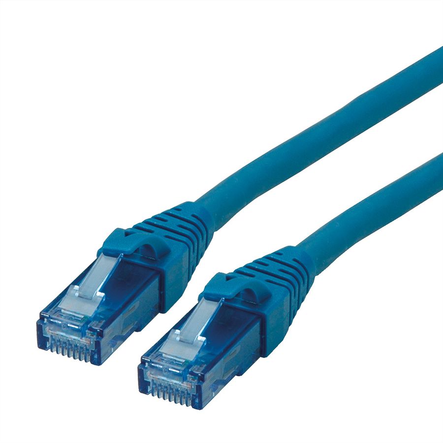 ROLINE Patchkabel Cat.6A UTP, Component Level, LSOH, blauw, 0,3 m