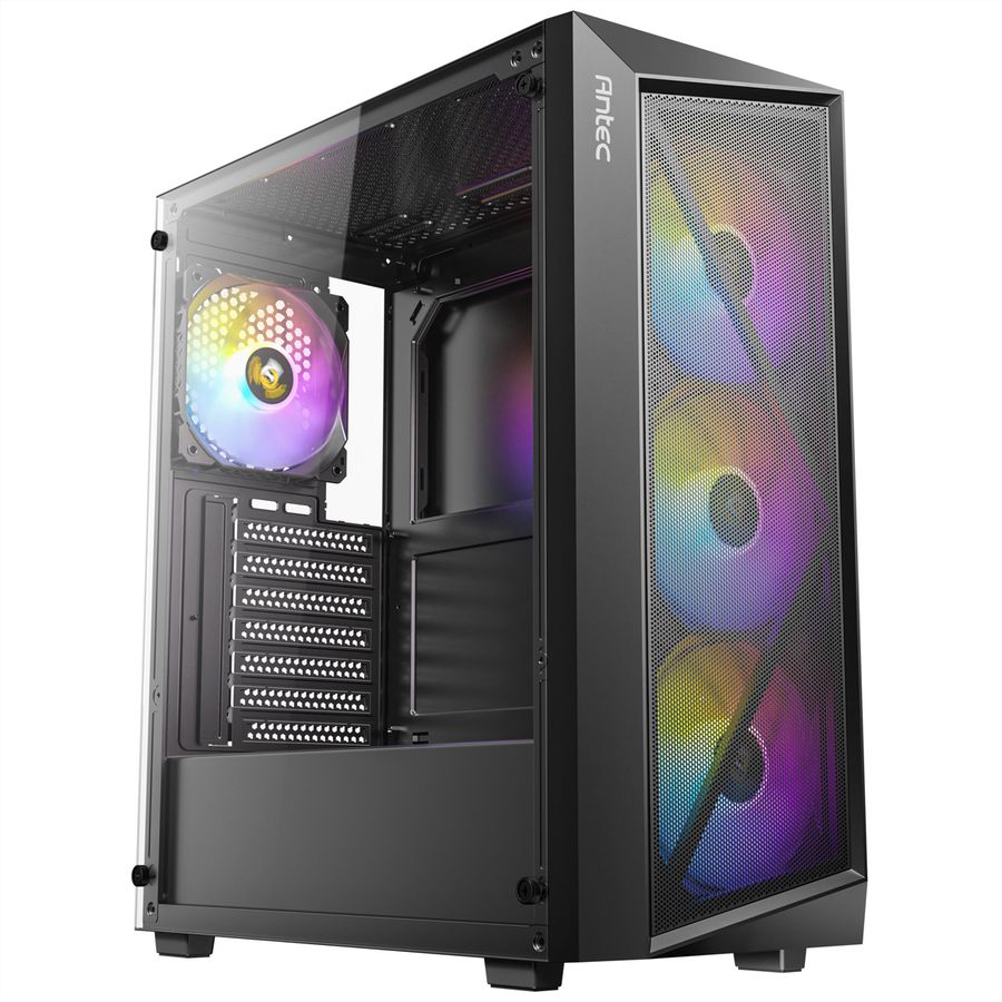 ANTEC AX67 ARGB PC Case Midi Tower Gaming ATX, black