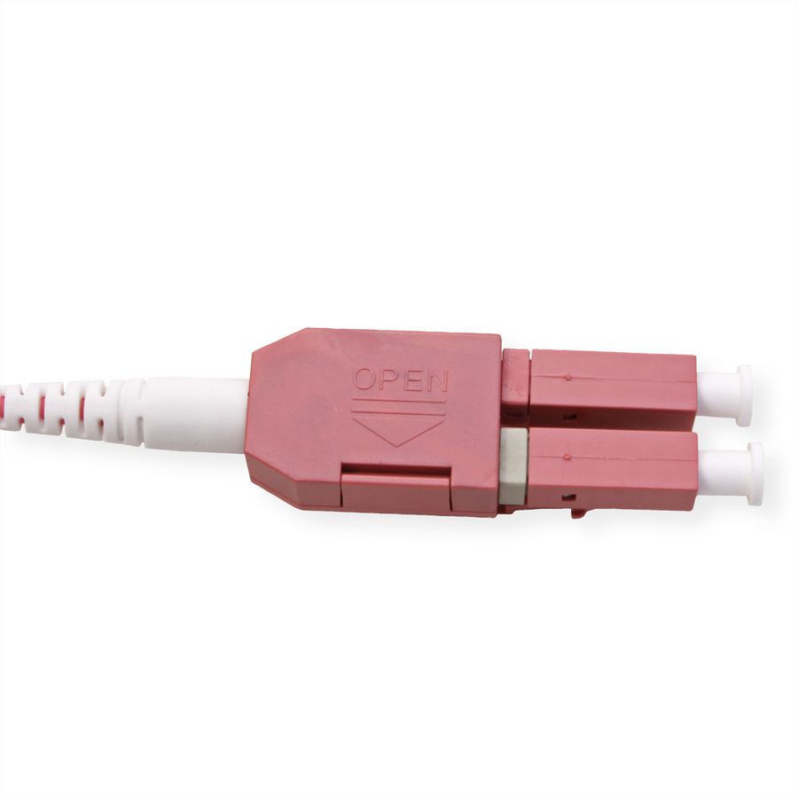 ROLINE Glasvezel Kabel duplex 50/125µm OM4, LC/LC, LSOH, UNIBOOT, violet, 2 m
