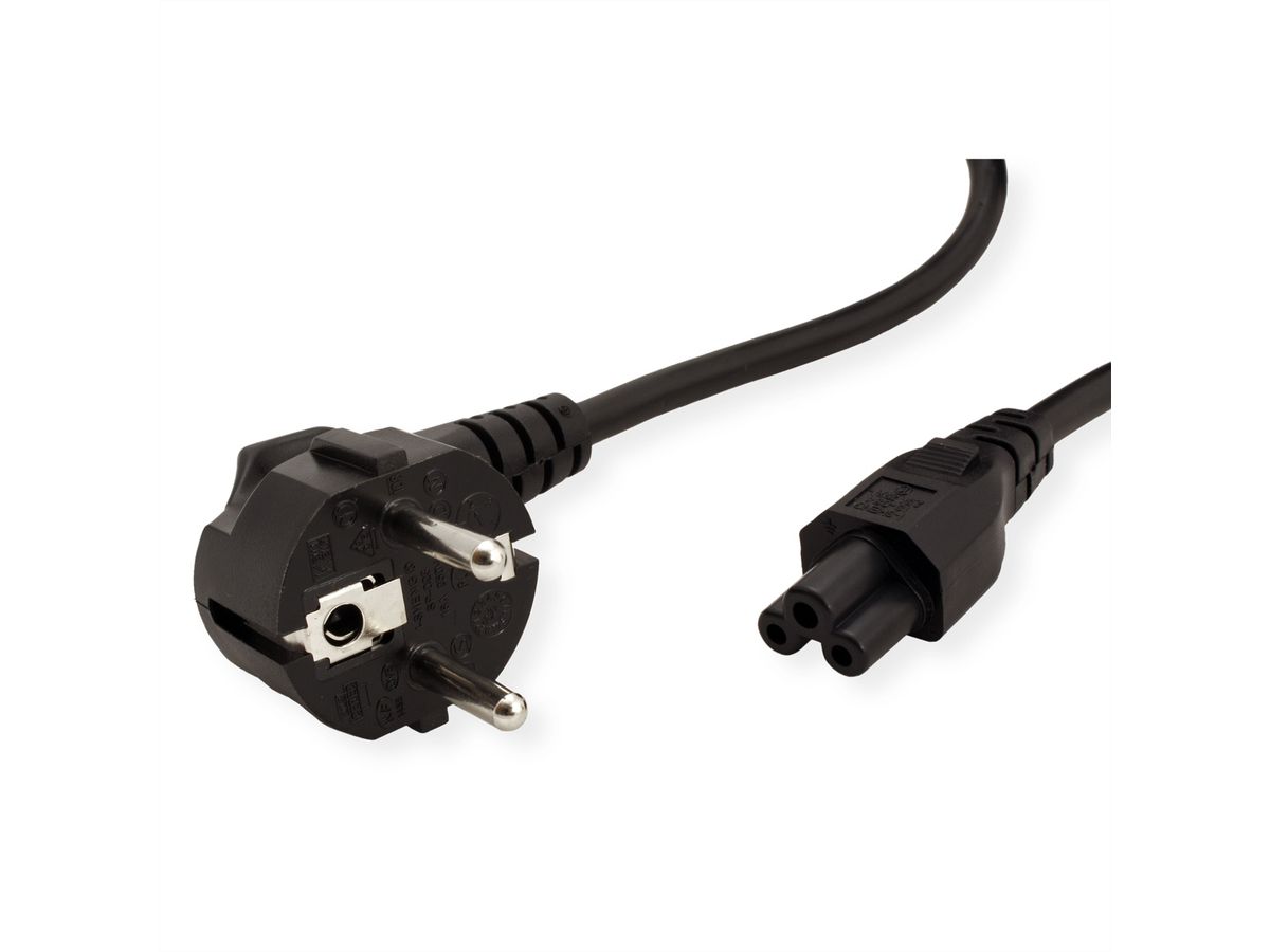 VALUE Power Cable, straight Compaq Connector, black, 1.8 m