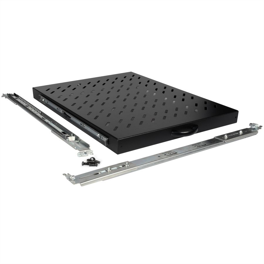ROLINE 19-inch shelf 1 U, extendable 550 T 25 kg black