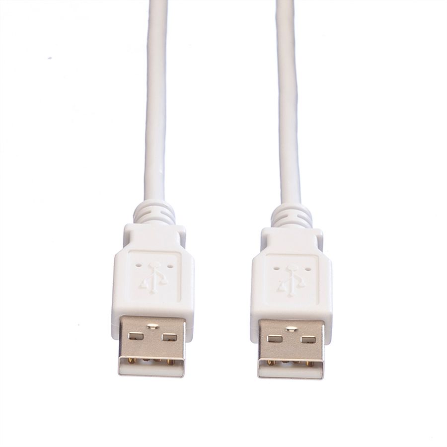 VALUE USB 2.0 Cable, A - A, M/M, white, 0.8 m