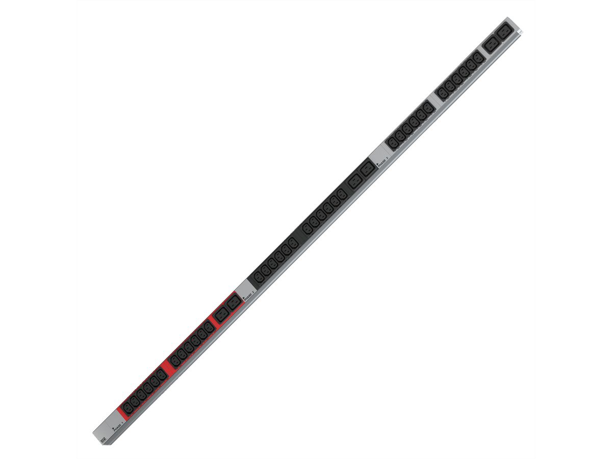 BACHMANN IT PDU ALU 1U 36x C13 6x C19 CEE 3x16A red