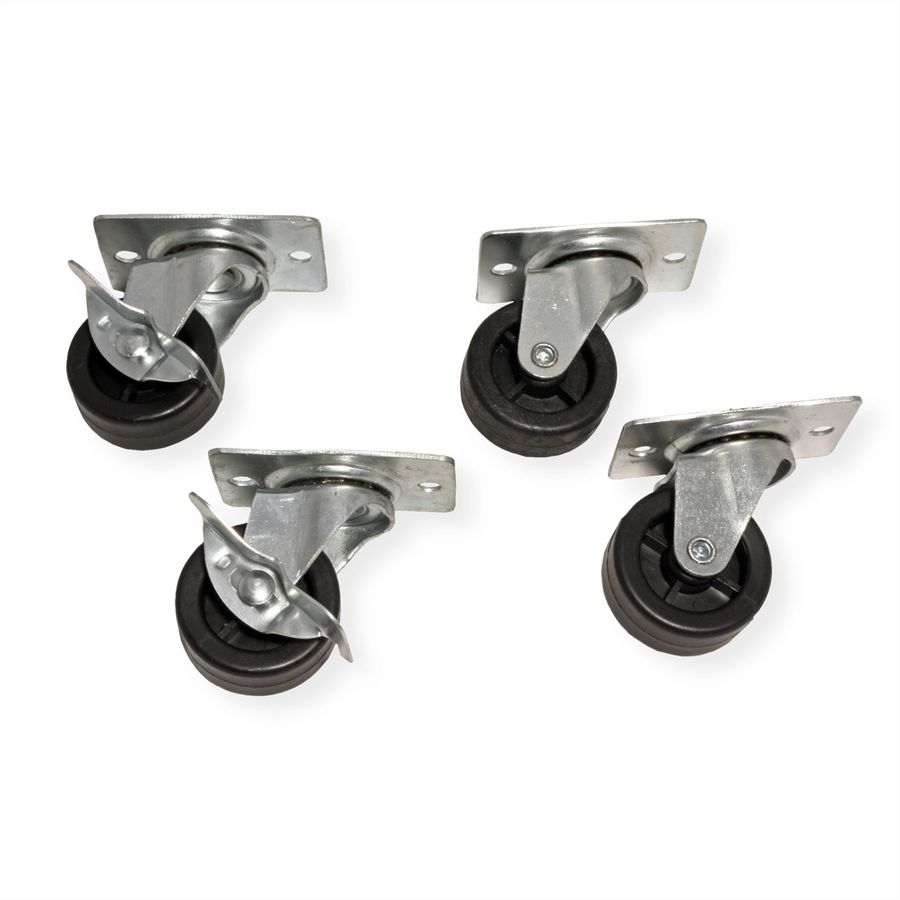 ROLINE Swivel castors for wall housing Basic Plus, 80kg