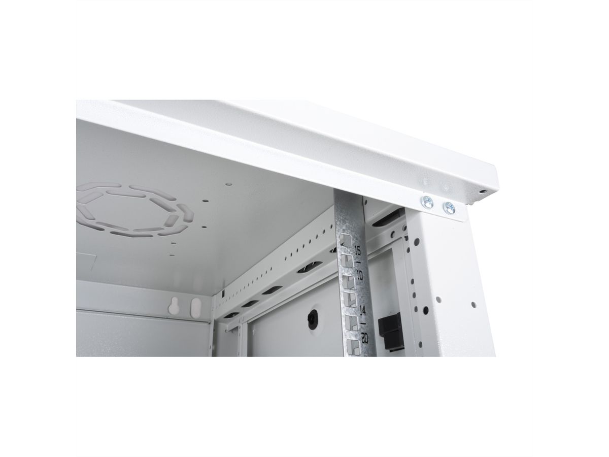 ROLINE 19” wandbehuizing Basic Plus 18U, 600x450 BxT grijs