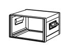 SCHROFF Comptec inklapbare handgreep, RAL 7016, gegoten