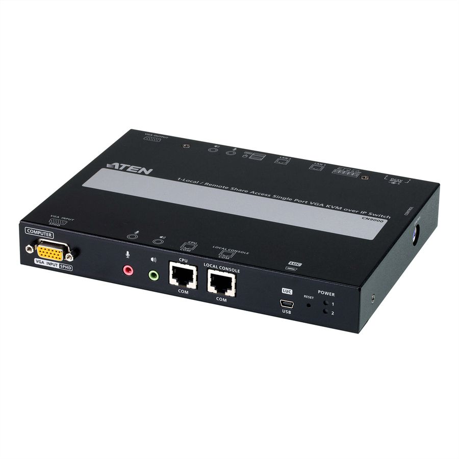 ATEN CN9000 1-lokale externe gedeelde toegang Enkele poort VGA KVM over IP switch