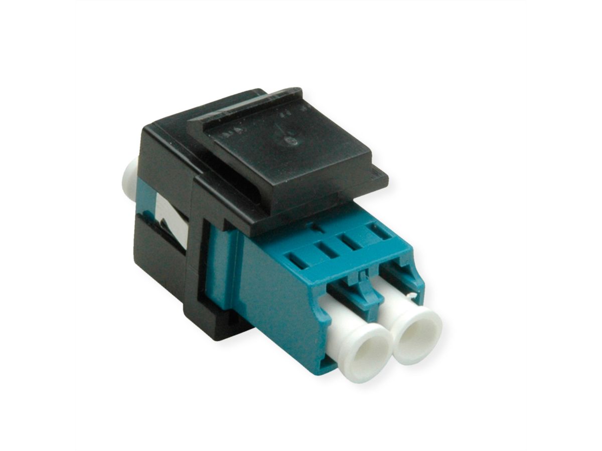 ROLINE Fiber Optic Keystone Jack, LC/LC Duplex, Singlemode, OS2