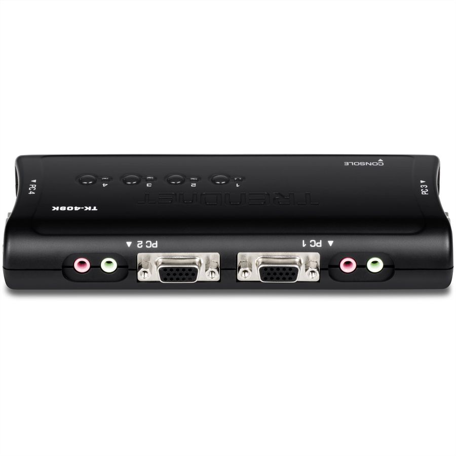TRENDnet TK-409K KVM-switch 4-poorts USB-kit met audio