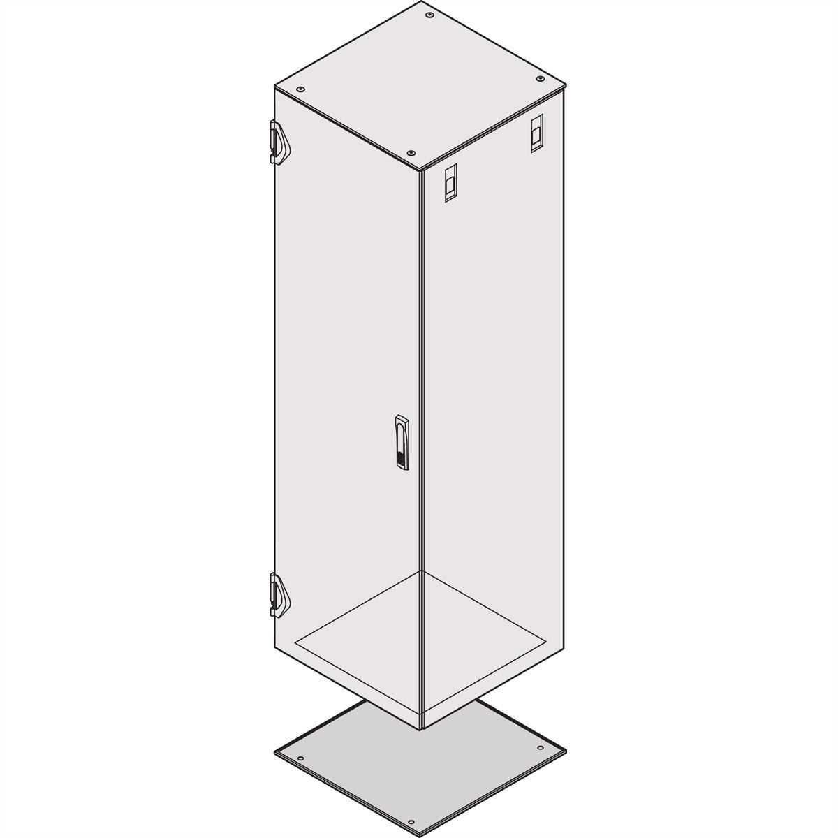 SCHROFF Varistar CP IP 55 en EMC grondplaat, 600W 800D