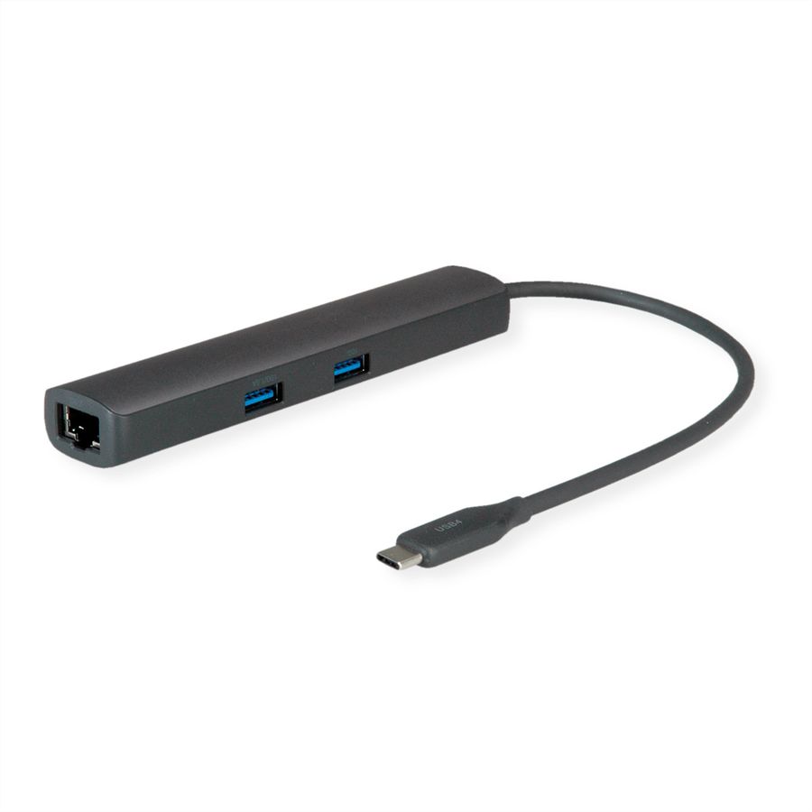 ROLINE Dockingstation USB Type C, 8K30 HDMI, x USB3.2 Gen2 (2xA + 1xC), 1x PD, 1x 2,5GigaEth